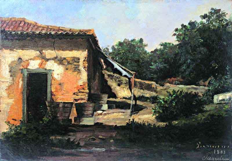 Antonio Parreiras My first oil study Spain oil painting art